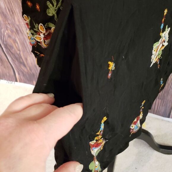 Free People Flowy Floral Embroidered Dress, Sz Small - Picture 11 of 15